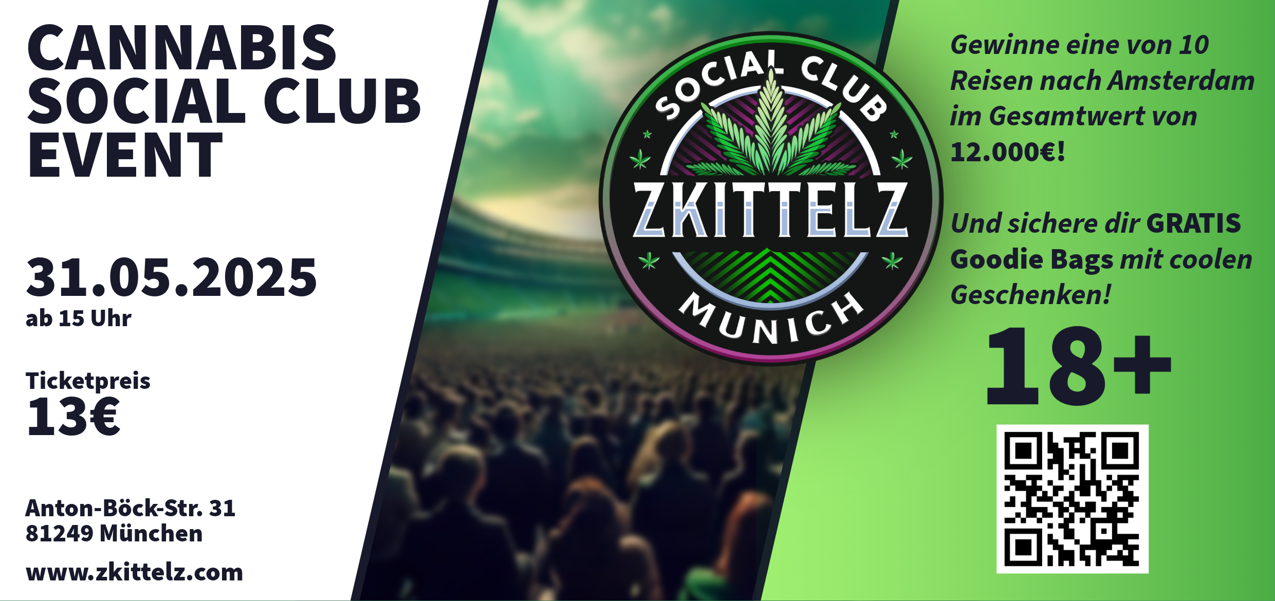 Zkittelz Eintrittskarte Vorderseite